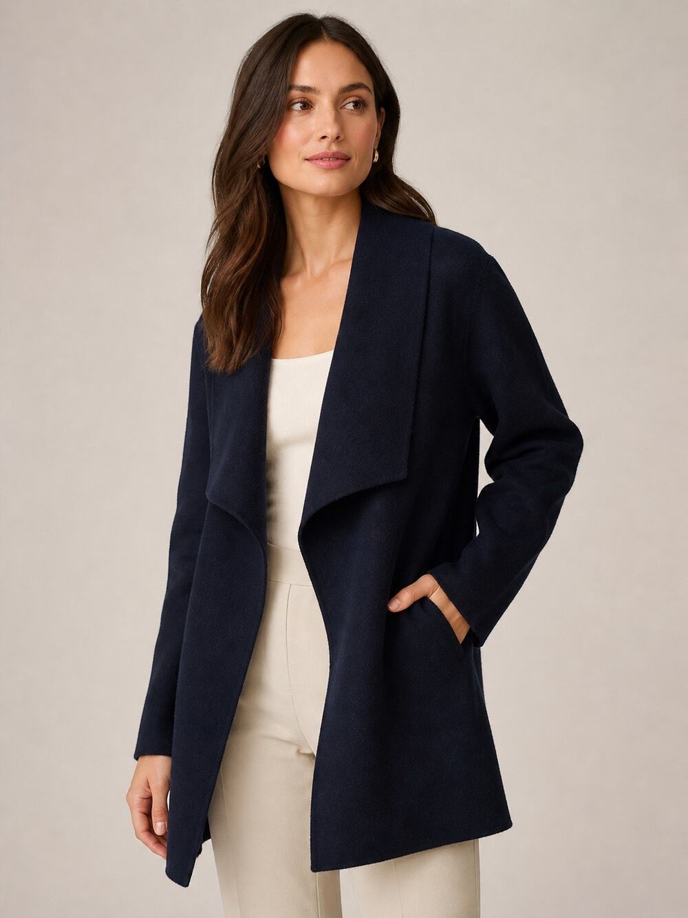T Tahari Open Front Sweater Jacket – Size Medium
